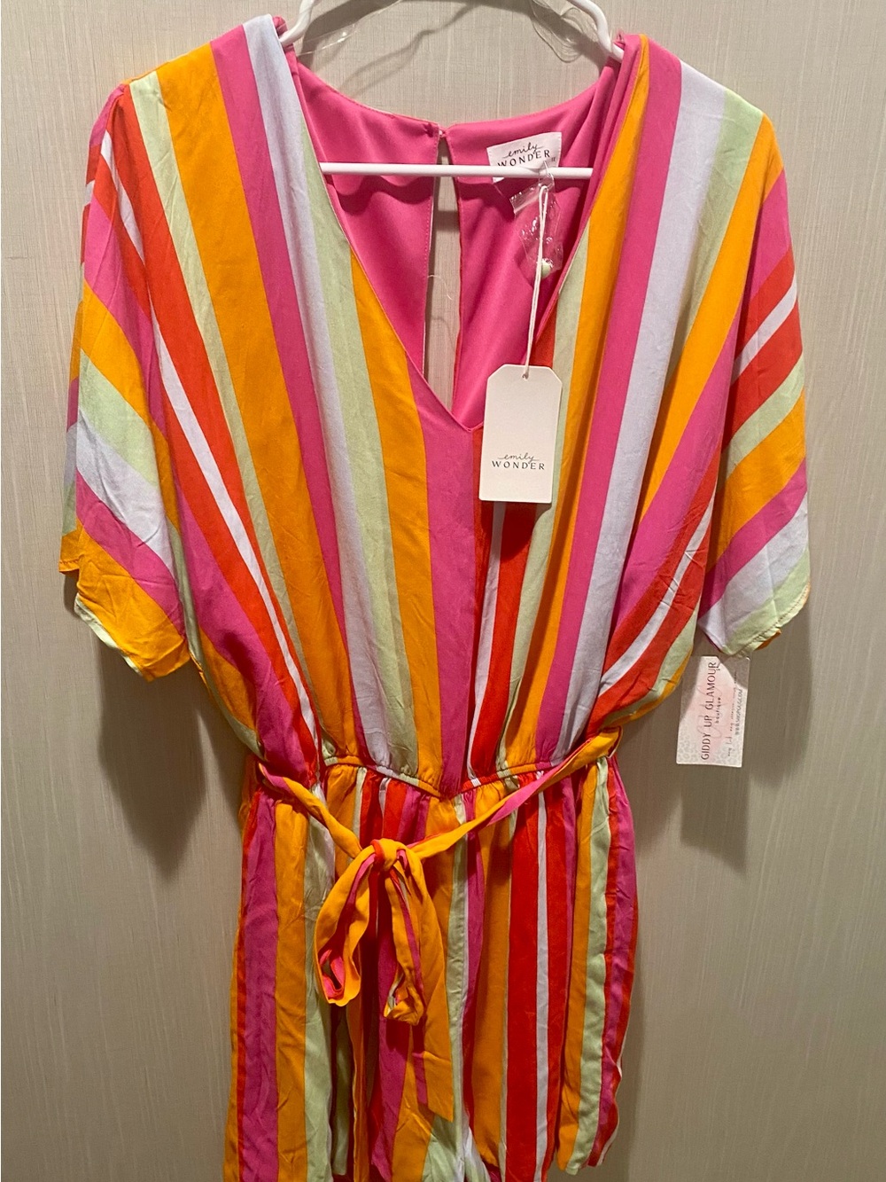 Emerson Fry Wonder Multicolor Striped Jumpsuit